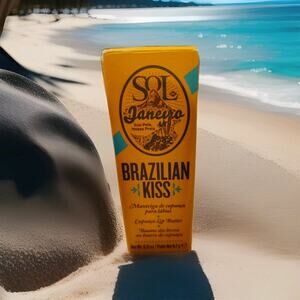 Sol De Janeiro Brazilian Kiss Lip Butter Balm Sensitive Natural Bees Wax Coconut